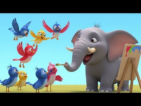 Little Elephant Learning Colors 🐘🎨🌈 | Fun Color Song for Kids & Toddlers 👶🎵