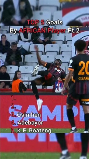 TOP Goals By AFRICAN Player Pt.2
