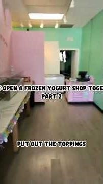Part 2 Come open up @topalotfrozenyogurt with me! Follow for part 3 😃 #fyp