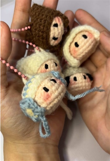Tubatu Mini Head Doll Crochet Keychain Tutorial