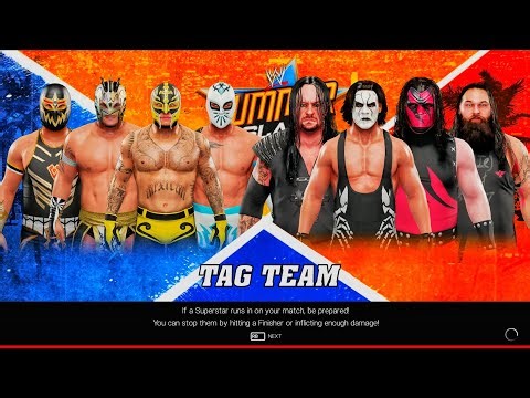 Rey Mysterio, Kalisto, Sin Cara & Gran Metalik Vs Sting, Undertaker, Kane & Bray Wyatt - WWE 2K19