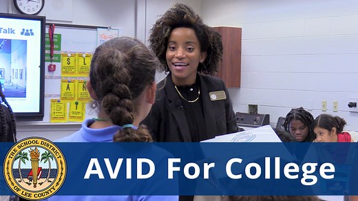 Fort Myers Middle Academy's Danielle Reddie shares her inspiring story on how AVID changed her life as a student... and now a teacher! The AVID program opens doors by preparing students for college and future success. | School District of Lee County