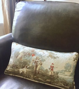Hunt Scene Corded Pillow Cover: Vintage French Cottage Style, Lakehouse Cabin Nursery Decor - Etsy