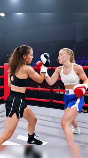 BOXING fight between two girls|| punch blocking|| slowmo