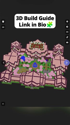 Minecraft Easy Cherry House🌸In just 20 seconds!🔥Download the schematic in my profile🔗#minecraft