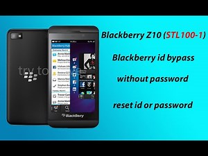 Blackberry id remove from Z10 (STL100-1) without password.