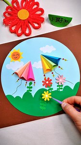 1.4K views | Using colour paper to make creative art #art #papercraft | Art, Crafts and Journals | Facebook