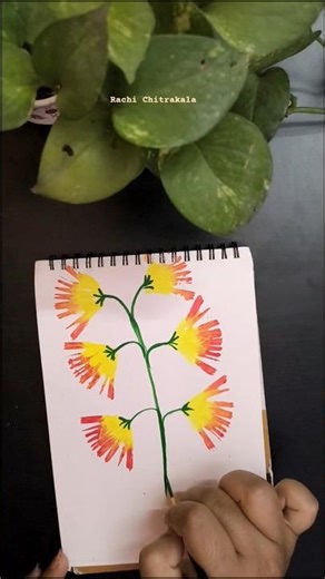 Easy Diy Painting Idea 🌸✨ #art #youtube #yt #youtubeshorts #shorts