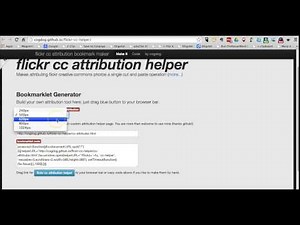 How to Use the Flickr CC Attribution Helper