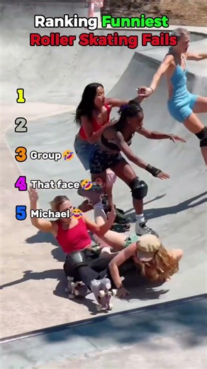 Ranking Funniest Roller Skating Fails #shorts