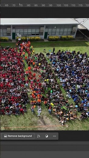 A quick time lapse of first step, removing people #photoshop