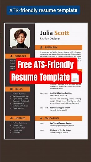 Professional FREE ATS-Friendly Resume Template 📄for Job Seekers