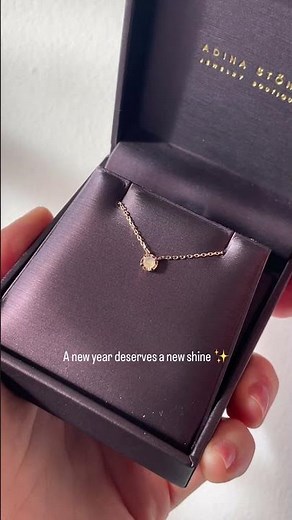 14K Gold Opal Necklace for New Year #adinastone