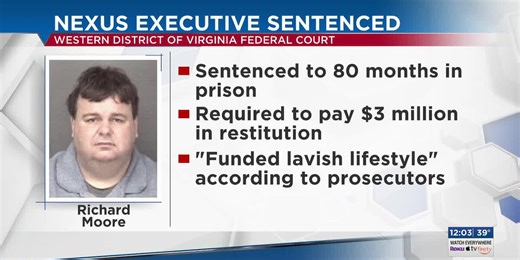 Nexus executive sentenced to prison, still facing additional charges