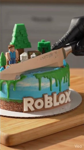 Cutting a Roblox Cake🔥#shorts