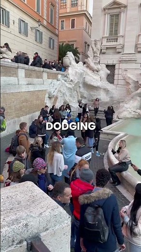 This Romantic Wish is Actually a Mosh Pit! ⛲️🇮🇹 #shorts