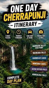 One day Cherrapunji Tour Itinerary. #Sohra #CherrapunjiSightseeing
