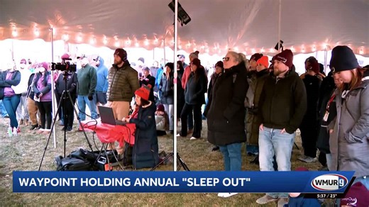 Waypoint holds annual 'sleep out' to raise money for unhoused youth in the Granite State