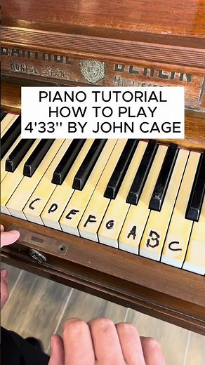 How to Play 4'33" by John Cage - Piano Tutorial