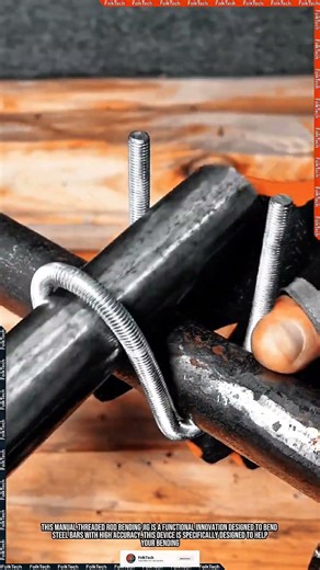 Threaded Rod Bending: Shaping Metal Bars Solid Symmetric Flawless #tool #tools #innovation