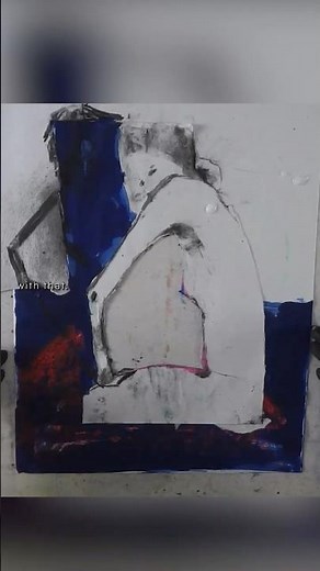 Working from online model sessions and turning them into collages.