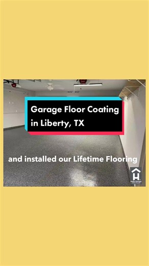 Garage Floor Resurfacing in Liberty, TX #garagesetup #garageideas #garagestorage #storageorganization #garagerenovation #polyaspartic