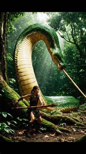 Titan Green Snake CONSTRICTING a Giant Tiger! 🐍🆚🐯 #shorts