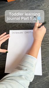 1.1K views · 41 reactions | Quick and easy at home toddler learning activity for the cold winter months! ❄️☃️ • #playbasedlearning #learningjournal #toddleremotions #learningthroughplaying #toddleractivitiesathome | Hadley Designs | Facebook