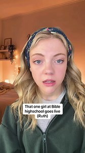 Ope, blocked. #satire #live #ruth #biblehighschool #comedy | ruth