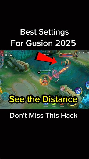 GUSION BEST SETTINGS TUTORIAL 2025 || MAGNETIC DAGGER 🗡️#gusiontutorials #mlbb #mlbbtutorial #shorts
