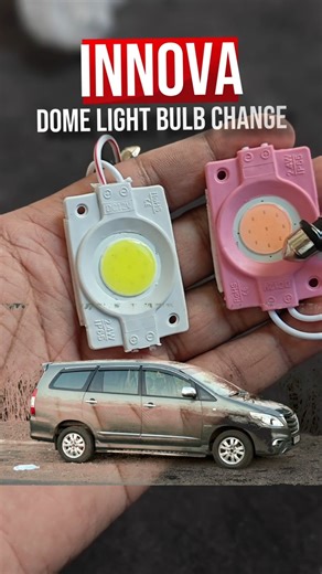 Toyota Innova Interior Roof Light Bulb Change 😍✨🥳ASMR #shortsfeed #automobile #shorts #toyotainnova