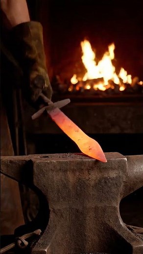 ASMR: Forging Ancient Sword | Mesmerizing Hammer & Fire Sounds | Blacksmith Art