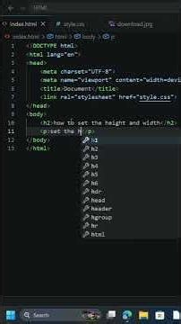 How to set the height or width of elements in css (vs code) /#coding #learning #programming