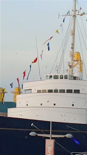 nautical flags on ship
