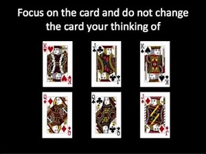 Card Trick Reading Mind (Optical Illusion)