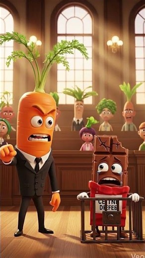 Chocolate vs Health 🥕 | Who Is Right? One Bite or Too Much? 🍫 | Animated Court Drama