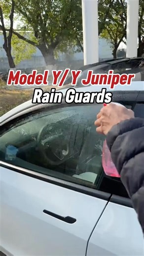 Model Y/ Y Juniper Rain Guards Side Window Visors ABS Wind Deflectors #tesla #modelyjuniper