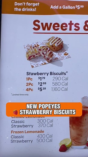 Delicious Popeyes Strawberry Biscuits Review