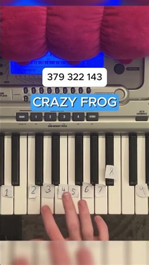 How to play Crazy Frog - Easy Piano Tutorial #piano #music