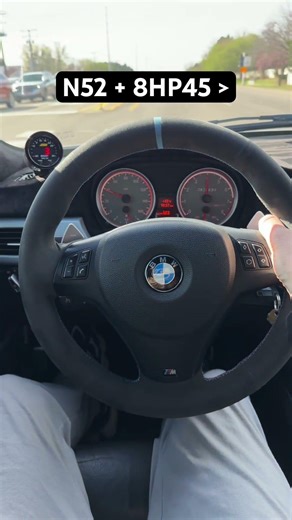 Possibly the best mod for an E90 - 8HP45 Swap Custom TCU tune by @22rpd #n52 #e90 #328i #330i #325i