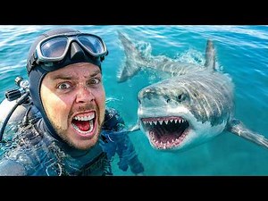 Diving with Great White Sharks All Around Us!