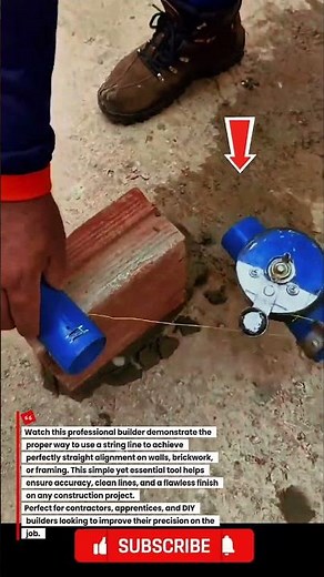 Pro Builder Shows How to Use a String Line for Perfectly Straight Work