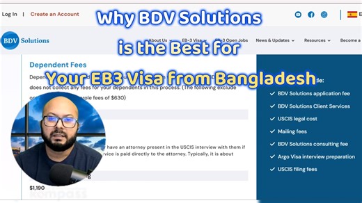 Why BDV Solutions is the Best for Your EB3 Visa from Bangladesh If you’re from Bangladesh and dream of working and living in the United States legally, BDV Solutions is your most trusted partner for the EB3 Unskilled Visa Program. Here’s why thousands of applicants worldwide — including many from Bangladesh — choose BDV Solutions for their EB3 journey: ✅ Trusted EB3 Sponsor – BDV works directly with verified U.S. employers under the EB3 Unskilled Category. ✅ Complete Legal Process – Every step i
