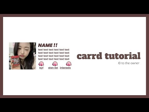 simple carrd tutorial #2