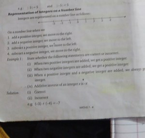 Representation of Integers on a Number LineIntegers are repre... | Filo