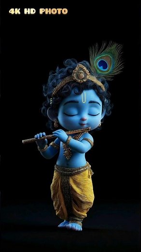 Little Krishna & Radha 4K HD Wallpapers | Beautiful Bhakti Video ✨#RadhaKrishna#LittleKrishna#yt