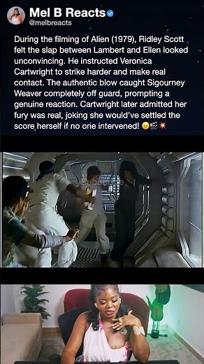 During the filming of Alien (1979), Ridley Scott felt the slap between