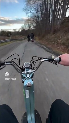 Cold moped ride 🥶 #moped #scooter #mofa #engine #motor #50cc #restoration #repair #puch #vespa #fix