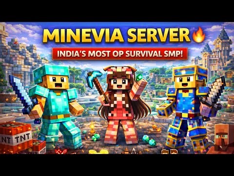 MINEVIA SERVER 🔥 | India’s Most OP Minecraft Survival SMP! #minecraft
