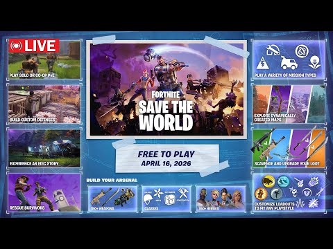 🔴LIVE! - FORTNITE UPDATE TONIGHT!! SAVE THE WORLD, SHOWDOWN ACT 2, ICON SERIES SKINS & MORE! (LIVE)